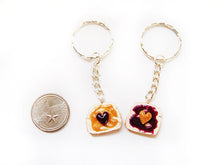 Load image into Gallery viewer, Peanut Butter and Jelly PBJ BFF Keychains Set - Sucre Sucre Miniatures