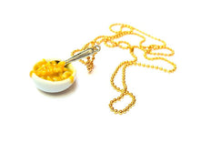 Load image into Gallery viewer, Bowl of Mac and Cheese Necklace - Sucre Sucre Miniatures