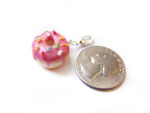 Load image into Gallery viewer, Pink Sprinkle Donut Charm - Sucre Sucre Miniatures