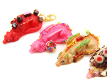 Load image into Gallery viewer, Pink Sprinkle Donut Dragon Charm