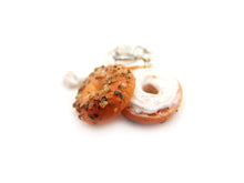 Load image into Gallery viewer, Sliced and Stacked Everything Bagel with Schmear Charm - Sucre Sucre Miniatures