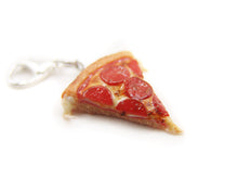 Load image into Gallery viewer, Stuffed Crust Pizza Slice Charm, In Stock!