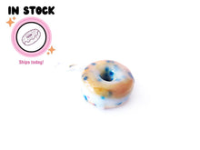 Load image into Gallery viewer, Blueberry Cake Donut Charm, In Stock!