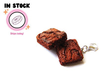 Load image into Gallery viewer, Fudge Brownie Charm, In Stock!