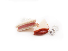 Load image into Gallery viewer, Fried Bologna Sandwich Charm - Sucre Sucre Miniatures