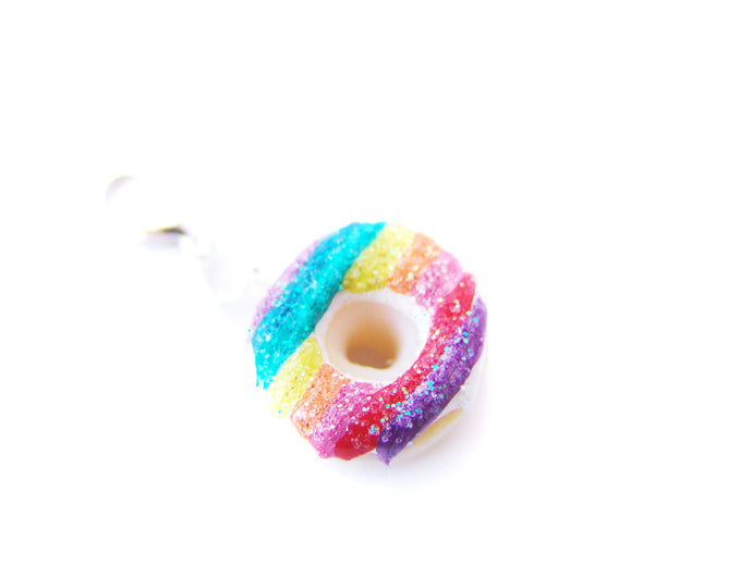 Rainbow Donut Charm - Sucre Sucre Miniatures