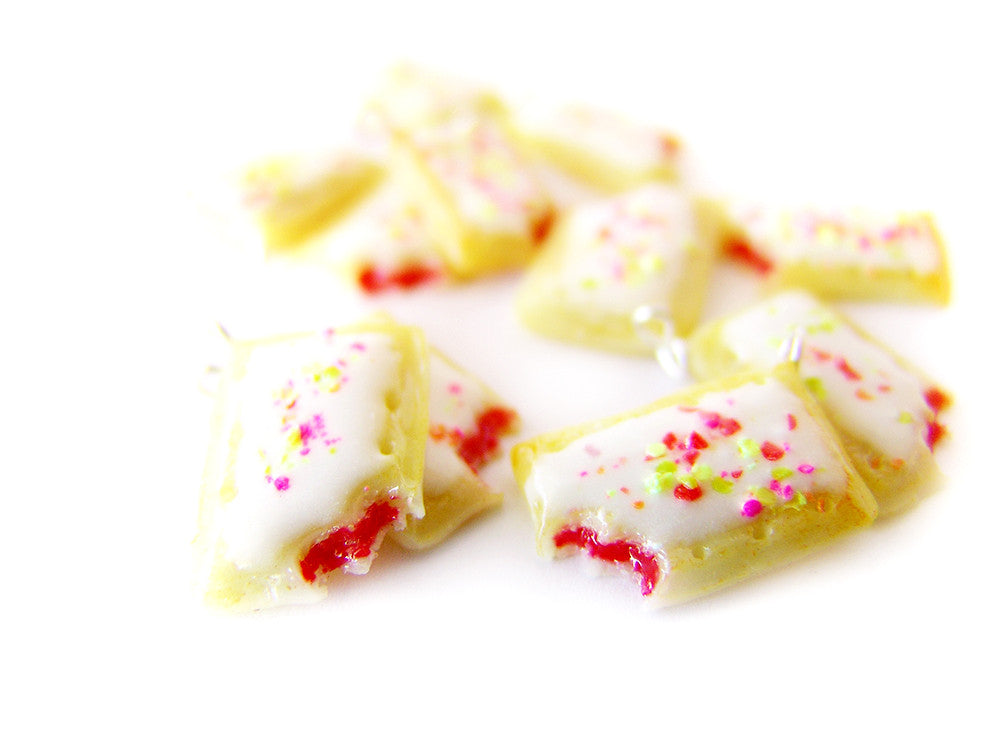 Strawberry Poptart Charm - Sucre Sucre Miniatures