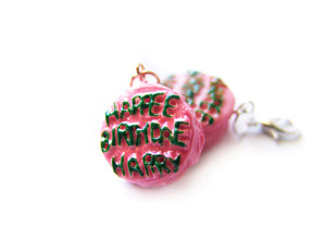Happee Birthdae Cake Charm - Sucre Sucre Miniatures
