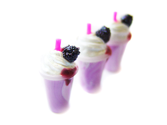 Blackberry Milkshake Charm - Sucre Sucre Miniatures
