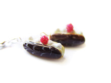 Load image into Gallery viewer, Raspberry Chocolate Cream Eclair Charm - Sucre Sucre Miniatures