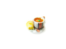 Load image into Gallery viewer, Sucre Sucre Miniatures Presents: Wizardr-tea Charm Collection, No.001 Pumpkin Juice Hot Tea - Sucre Sucre Miniatures