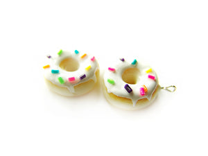 Vanilla Sprinkle Donut Charm - Sucre Sucre Miniatures