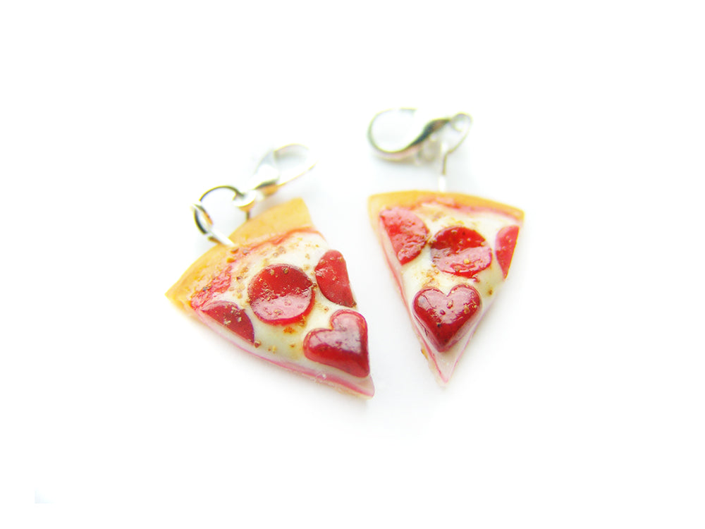 Heart BFF Pizza Slice Charm - Sucre Sucre Miniatures