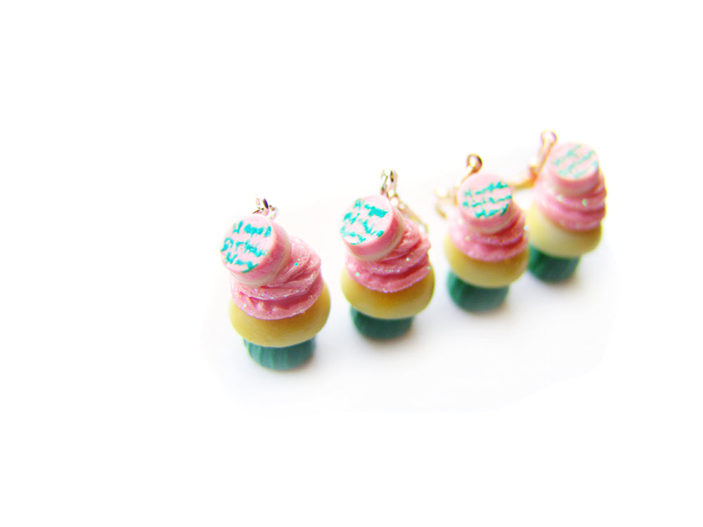 Happee Birthdae Cupcake Charm - Sucre Sucre Miniatures
