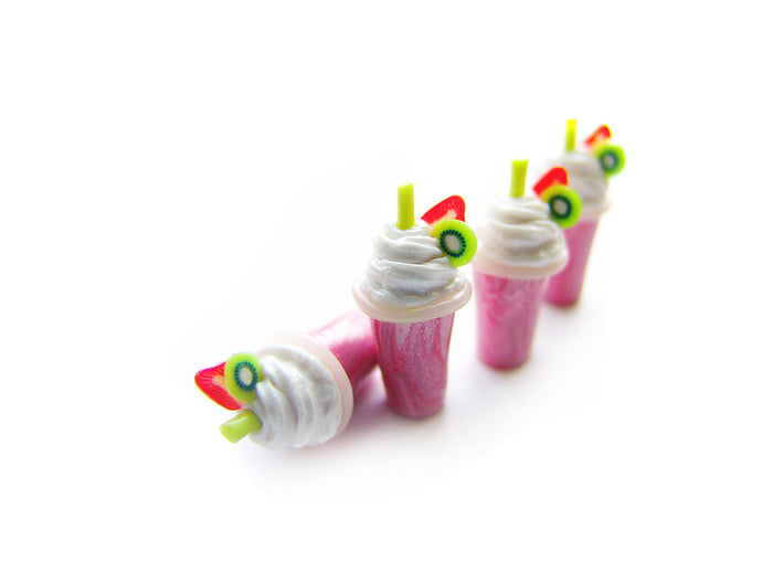 Strawberry Kiwi Smoothie Charm - Sucre Sucre Miniatures