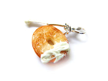Load image into Gallery viewer, Bagel and Cream Cheese Charm - Sucre Sucre Miniatures