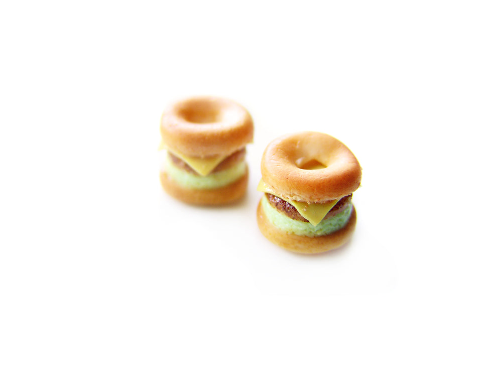 Bagel Breakfast Sandwich Charm - Sucre Sucre Miniatures
