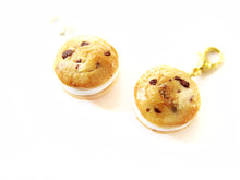 Load image into Gallery viewer, Chocolate Chip Cookie Ice Cream Sandwich Charm - Sucre Sucre Miniatures