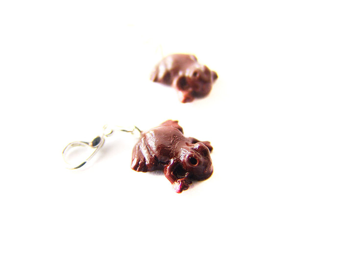 Chocolate Toad Charm - Sucre Sucre Miniatures