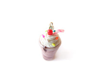 Load image into Gallery viewer, Chocolate Milkshake Charm - Sucre Sucre Miniatures