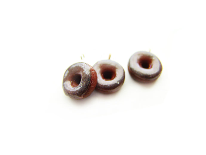 Glazed Chocolate Donut Charm - Sucre Sucre Miniatures