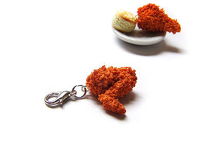 Fried Chicken Wing Charm - Sucre Sucre Miniatures