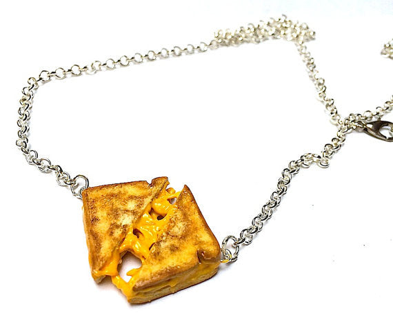 Pull-Apart Grilled Cheese Necklace - Sucre Sucre Miniatures