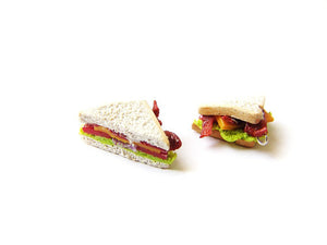 BLT Sandwich Half Charm - Sucre Sucre Miniatures