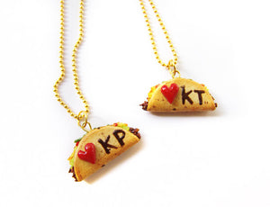 Heart Taco BFF Necklace Set - Sucre Sucre Miniatures