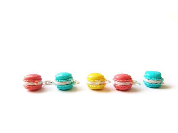 French Macaron Charm, Candy Colors - Sucre Sucre Miniatures