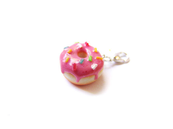 Pink Sprinkle Donut Charm - Sucre Sucre Miniatures