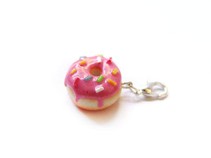 Pink Sprinkle Donut Charm - Sucre Sucre Miniatures