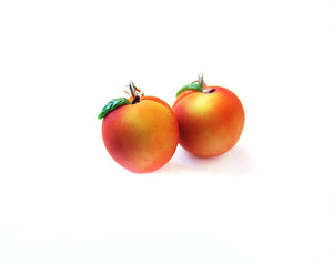 Peach Dangle Earrings - Sucre Sucre Miniatures