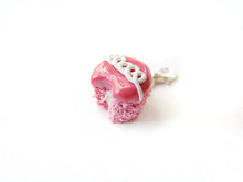Load image into Gallery viewer, Spring Strawberry Swirl Cream Cupcake Charm - Sucre Sucre Miniatures