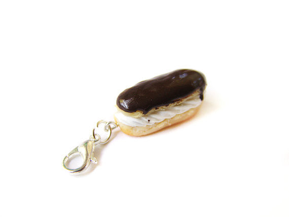 Chocolate Cream Eclair Charm - Sucre Sucre Miniatures