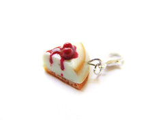 Load image into Gallery viewer, Cherry Cheesecake Charm - Sucre Sucre Miniatures