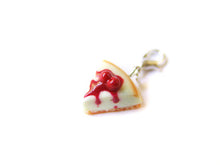 Load image into Gallery viewer, Cherry Cheesecake Charm - Sucre Sucre Miniatures