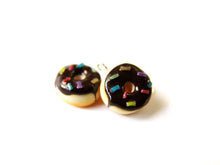 Load image into Gallery viewer, Chocolate Sprinkle Donut Charm - Sucre Sucre Miniatures