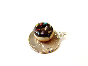 Chocolate Sprinkle Donut Charm - Sucre Sucre Miniatures