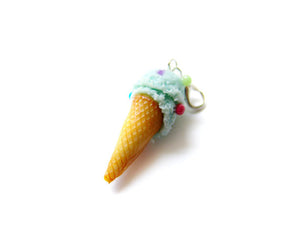 Blue Bubblegum Ice Cream Charm - Sucre Sucre Miniatures