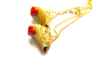 Heart Taco BFF Necklace Set - Sucre Sucre Miniatures