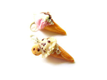 Load image into Gallery viewer, Cookie Dough Ice Cream Charm - Sucre Sucre Miniatures