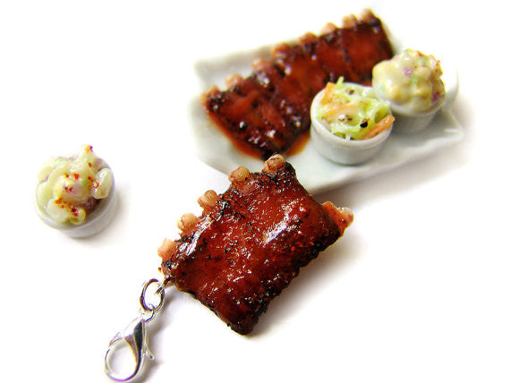 BBQ Rack of Ribs Charm - Sucre Sucre Miniatures