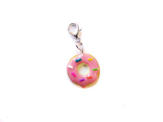 Pink Sprinkle Donut Cookie Charm - Sucre Sucre Miniatures