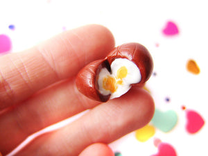 Chocolate Cadbury Cream Egg Charm - Sucre Sucre Miniatures
