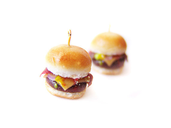 Loaded Bacon Cheeseburger Charm - Sucre Sucre Miniatures