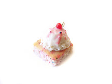 Load image into Gallery viewer, Funfetti Cake Brownie Sundae Charm - Sucre Sucre Miniatures