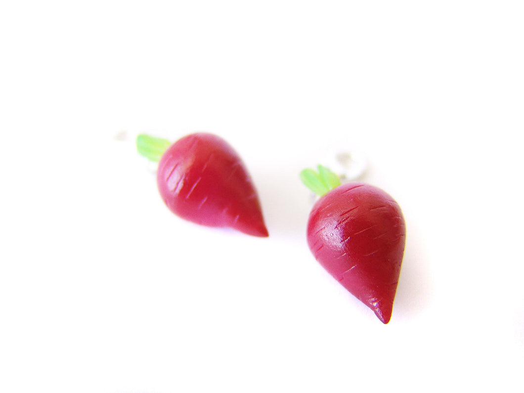 Radish Beet Vegetable Charm - Sucre Sucre Miniatures