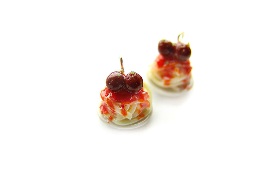 Spaghetti and Meatballs Charm - Sucre Sucre Miniatures