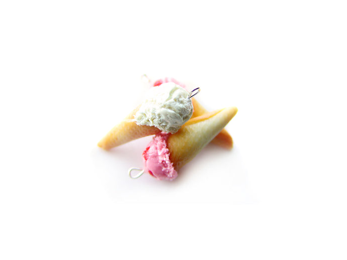 Vanilla Ice Cream Cone Charm - Sucre Sucre Miniatures